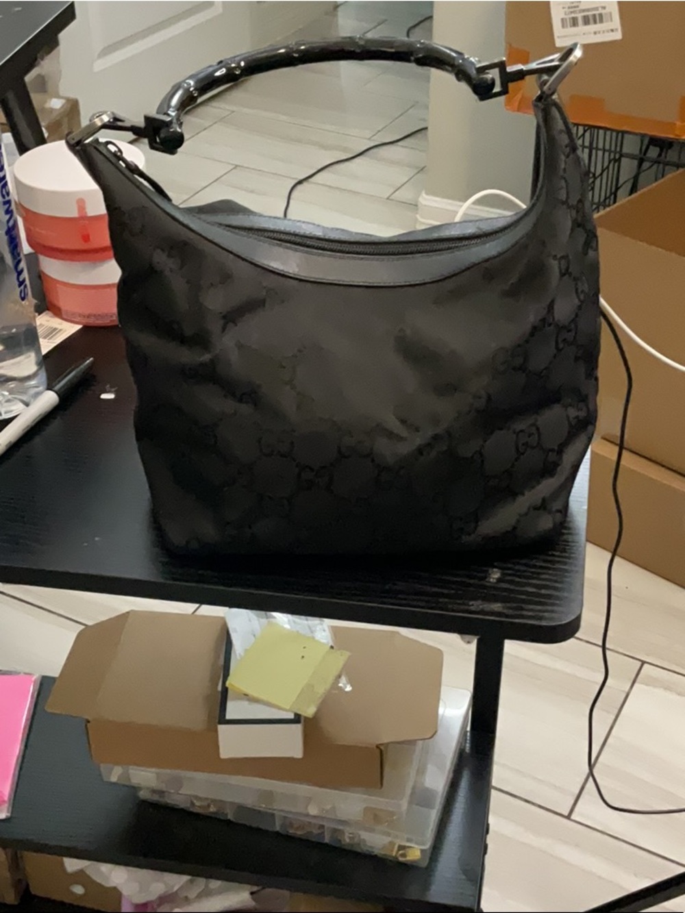 Gucci bamboo hobo